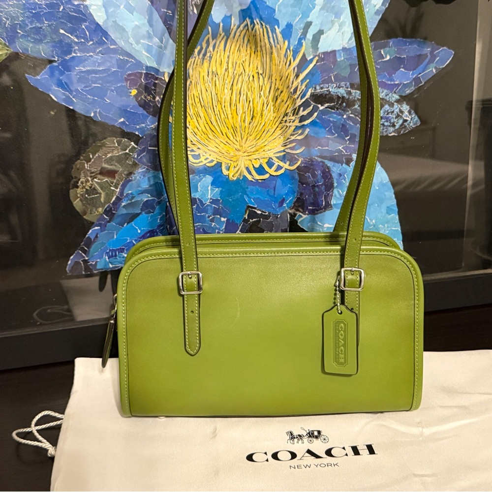 Coach Swing Zip in Dark Lime